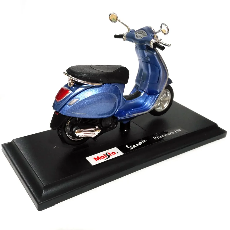 Maisto 1:18 Vespa Primavera 150 мотоцикл литье под давлением маленькая модель мотоцикла светло