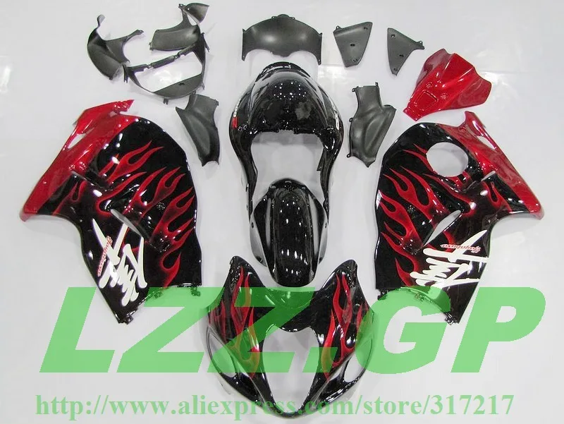 

Injection For SUZUKI Hayabsa GSXR1300 GSX-R1300 Red Flame GSXR 1300 96 97 98 99 00 01 02 03 04 05 06 07 Fairing