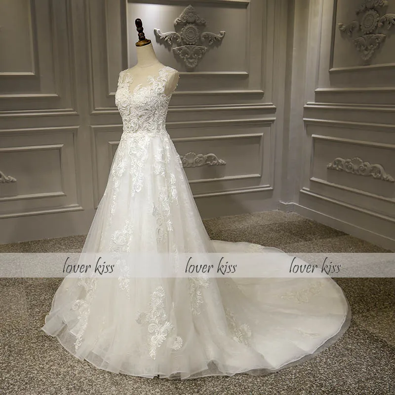 Lover Kiss Vestido De Noiva торжественное свадебное платье для невесты, летние Богемские свадебные одежды с бусинами, кружевное платье