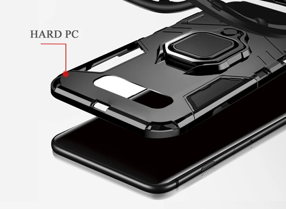 ITEUU Антидетонационная подставка держатель Броня чехол для samsung S10 S10 Plus S10E Чехлы Противоударный задняя крышка S10 S10PLUS S10E