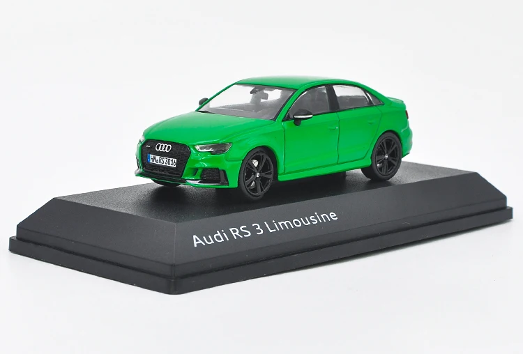 

1/43 AUDI RS3 люкс 2016 зеленый литья под давлением модель автомобиля коллекция