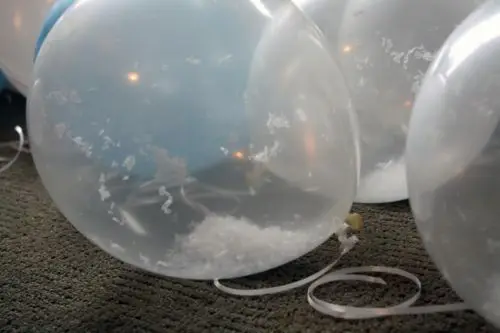 Воздушный шар большой гигантский люфт Круглый прозрачный длиной 90 см воздушный