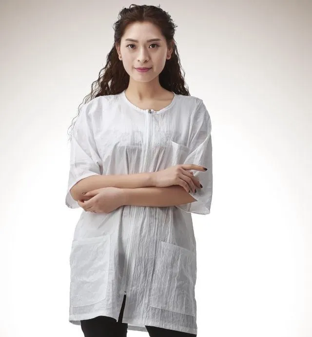 Парикмахерская белая водонепроницаемая и статическая с застежкой молнией|barber