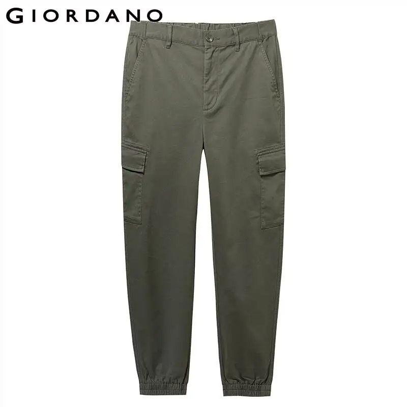 Giordano мужские стрейчевые повседневные брюки из натурального хлопка с