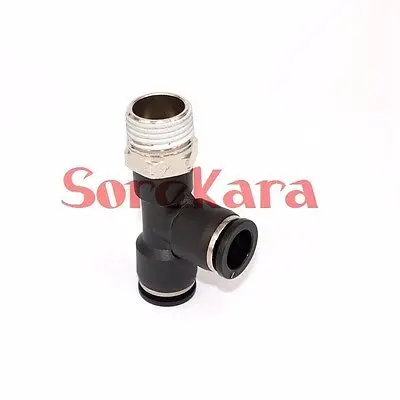 Пневматическая трубка 5/32 дюйма х 3/8 NPT резьба наружная сторона тройник