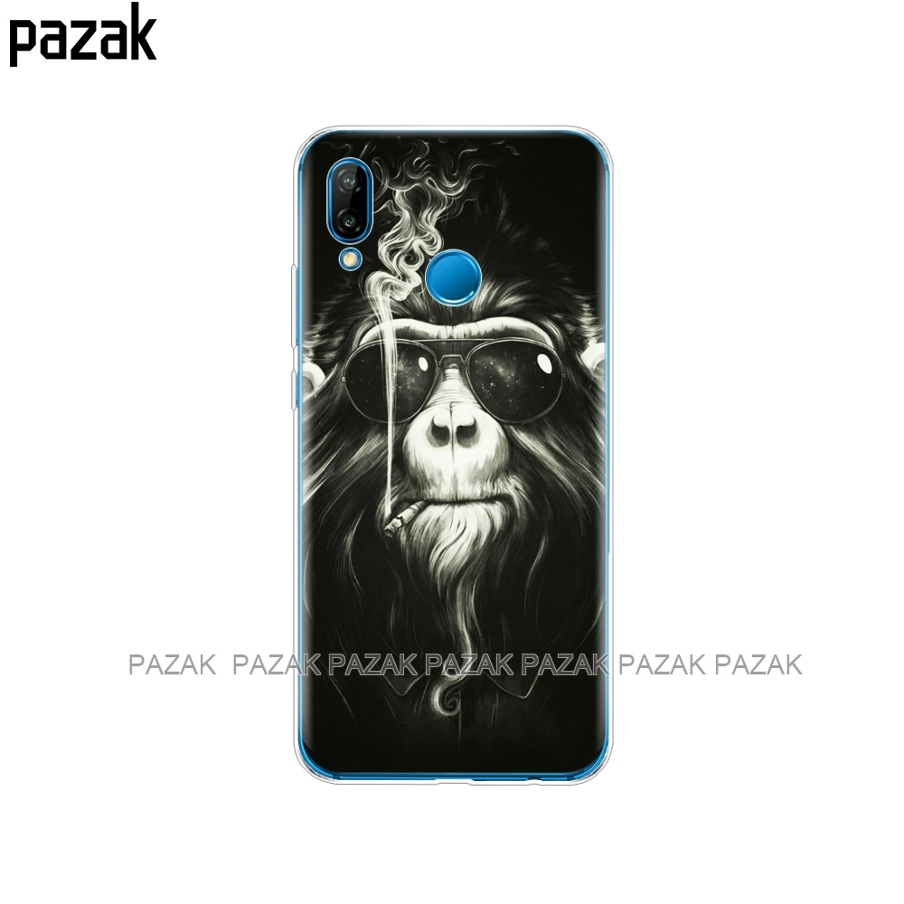 61345 Силиконовый чехол для 5,8" huawei p 20 Lite huawei p 20 pro Чехол для huawei p 20 задняя крышка для телефона мягкий защитный прозрачный чехол из ТПУ - Цвет: 61345