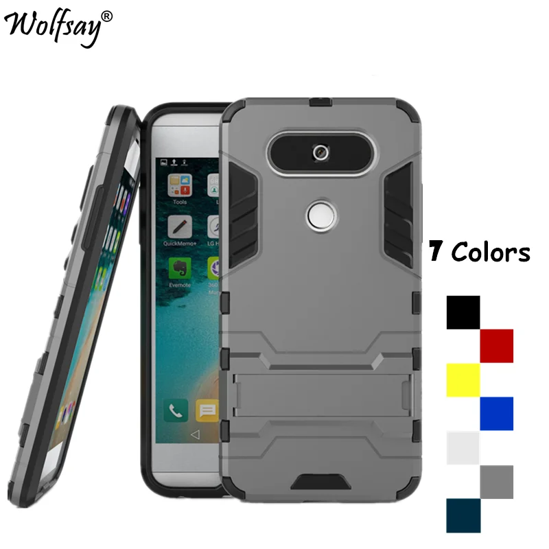 

Wolfsay sFor Cover LG Q8 Case Anti-knock Silicone Robot Armor Phone Case For LG Q8 Cover For LG V20 Mini Case 5.2 inch Fundas