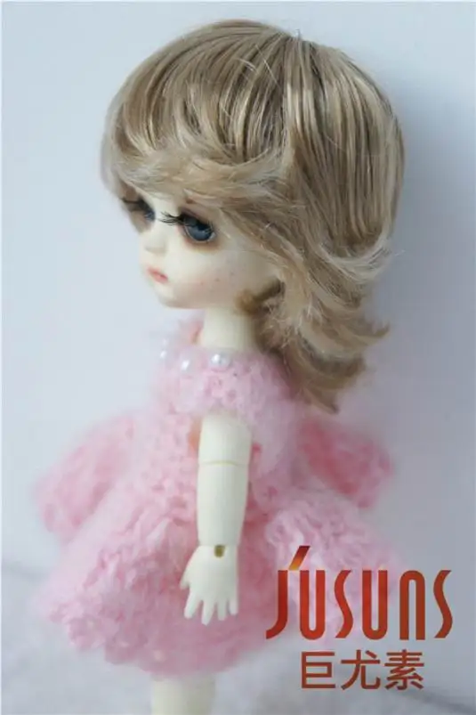 JD075 1/8 Модные Синтетические мохер BJD парики для кукол Размер 5-6 дюймов модные короткие кукольные волосы высокое качество Аксессуары для кукол