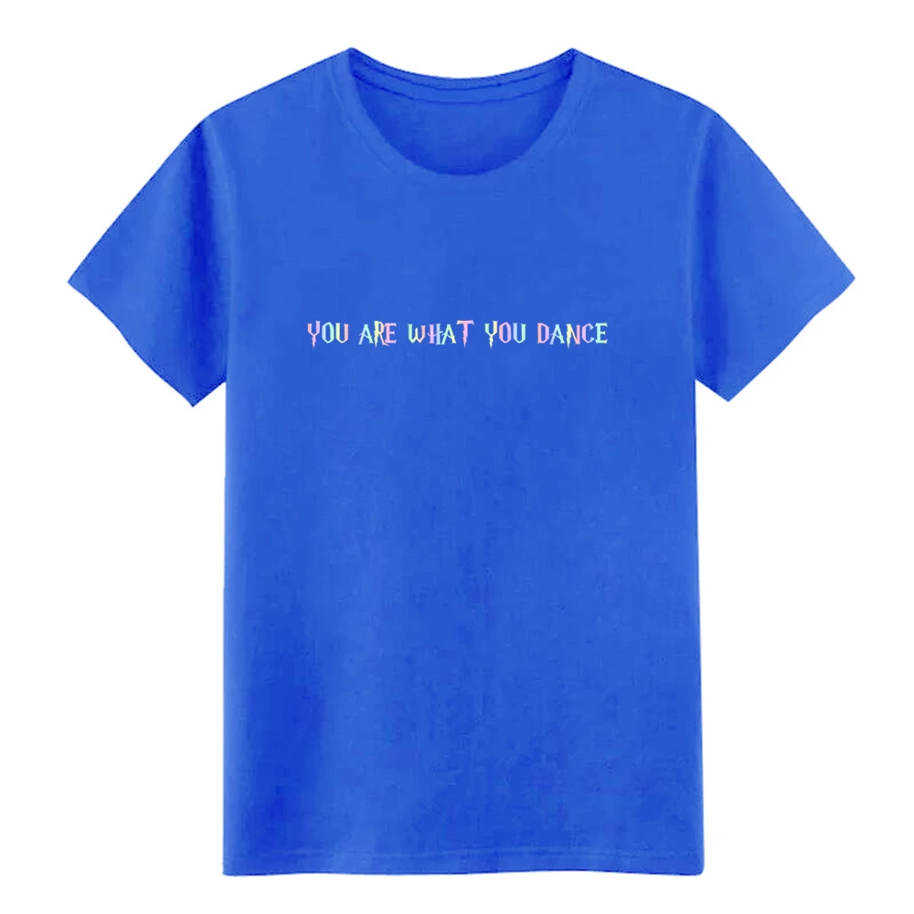 Мужская футболка с надписью You are what you dance Music Rave Techno Gift Idea хлопковая формальная