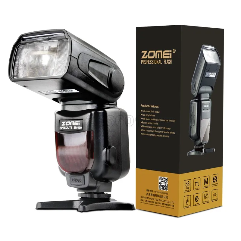 New Pre Марка Беспроводная Мини Flash ZM430 Speedlite для Canon и Nikon горячий Башмак Для Вспышки
