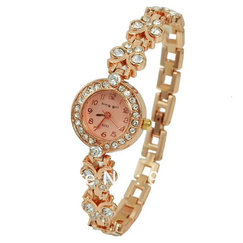 

New Rhinestone Watch Rose Gold Women Watch Women Fashion Metal Alloy Analog Quartz Wrist Watches For Women relojes mujer 2020
