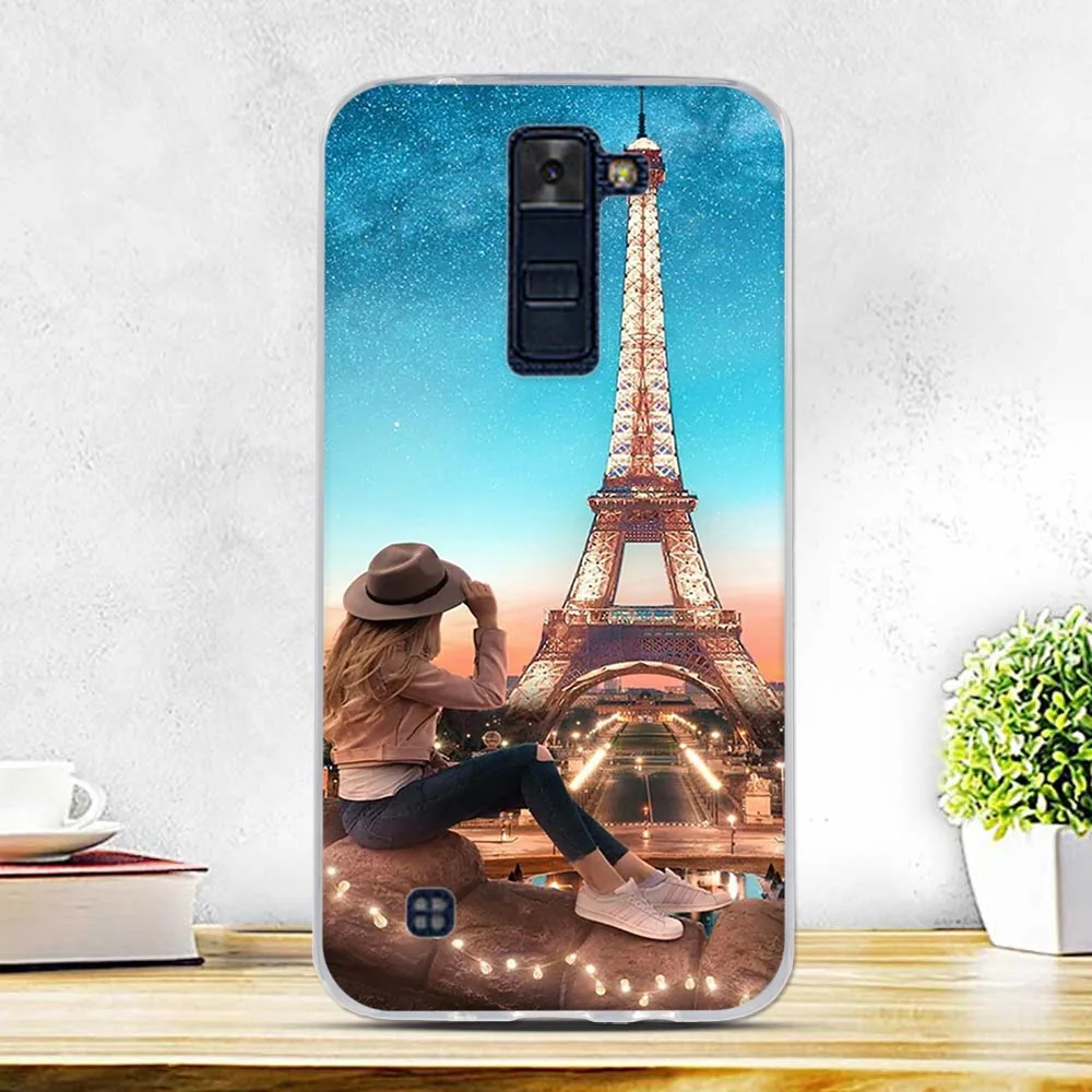 Чехол для LG K8 2016 чехол Fundas K 8 K350N K350E из ТПУ силикона Capa LTE K350 задняя крышка чехлы