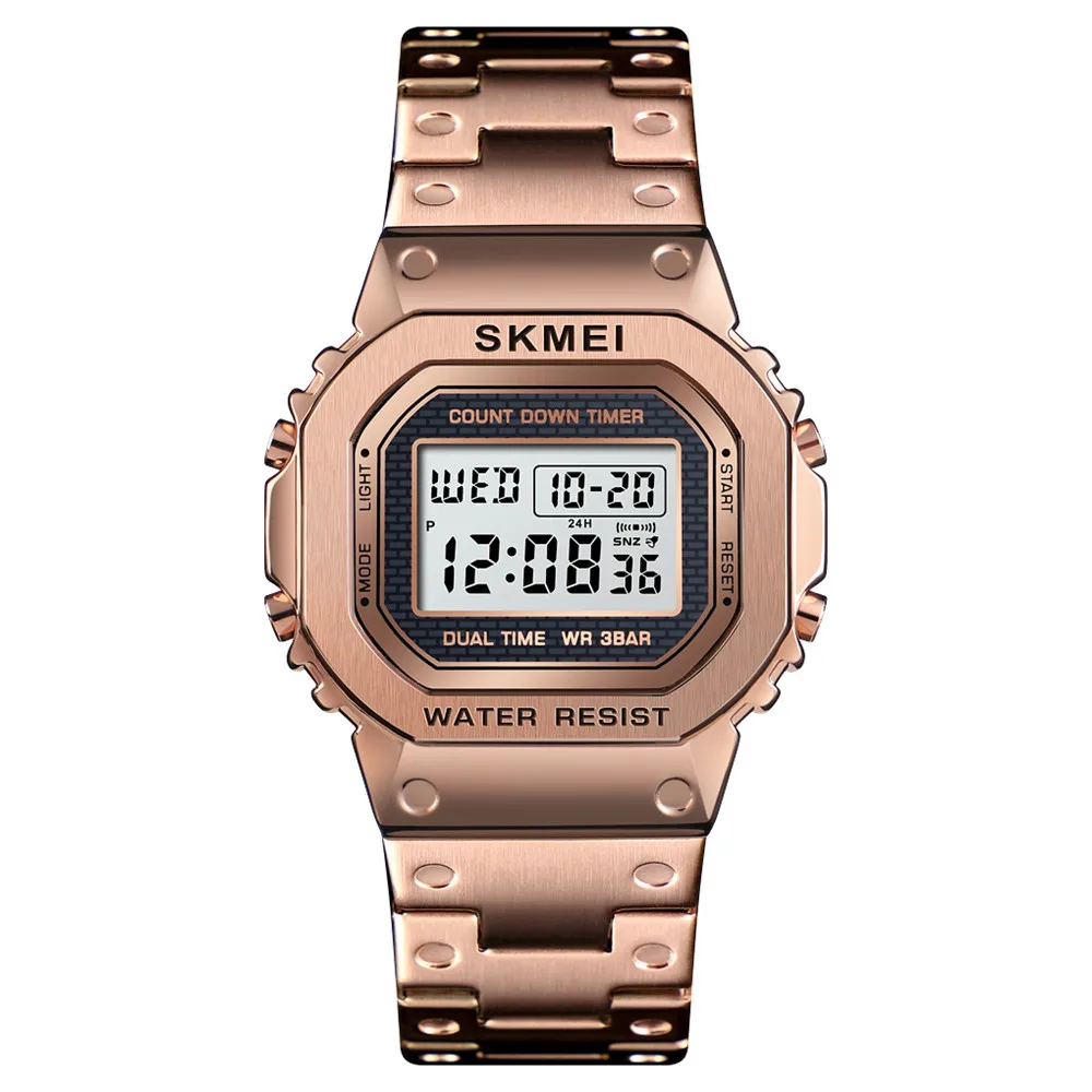 SKMEI спортивные мужские часы с g-шоком модные светодиодные цифровые наручные
