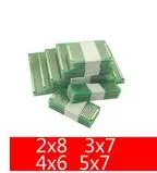Бесплатная доставка 20 шт./лот 5x7 4x6 3x7 2x8 см двухсторонний медный Прототип pcb