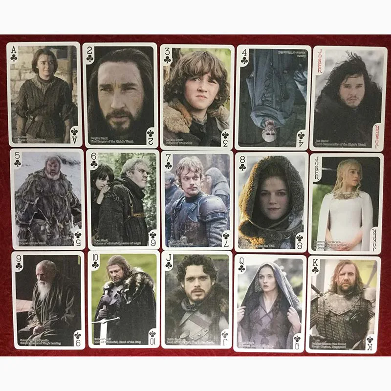 

Game Of Thrones Playing Cards Deck A Song Of Fire And Ice Poker Cards Deck with High Quality and Figures