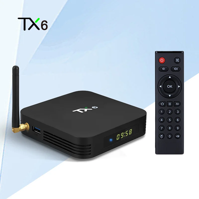 ТВ-приставка TX6 Smart Android 7 0 4G 32G Allwinner H6 четырехъядерный 2 + 5G Dual Wifi BT 4 1 телеприставка