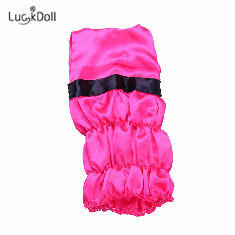 Набедренное платье LUCKDOLLFashion с росерованной сумкой подходит для 18-дюймовых