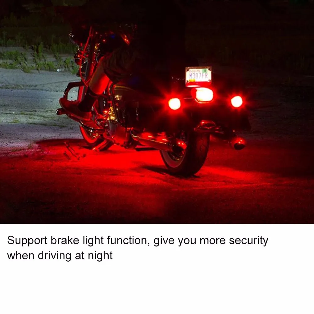 Музыкальное управление 36 LED беспроводной RGB автомобильный мотоцикл свет с умным