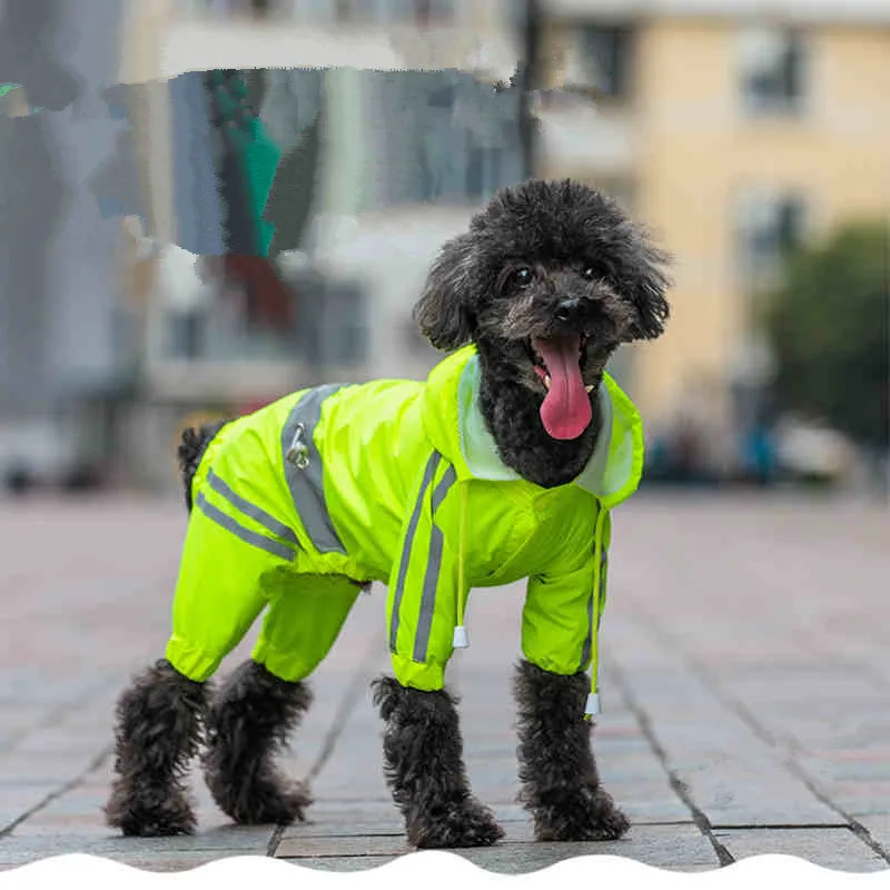 Bigeyedog собачья дождевик Светоотражающая водонепроницаемая одежда для собак Pet