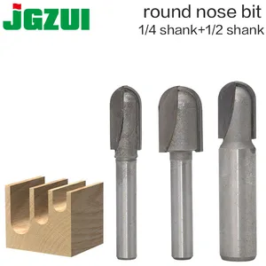 Концевая фреза с хвостовиком 14 дюйма, твердосплавный инструмент с ЧПУ, длинное лезвие, круглое носовое сверло, коробка для фрезерного станка, длинная насадка, 1 шт.