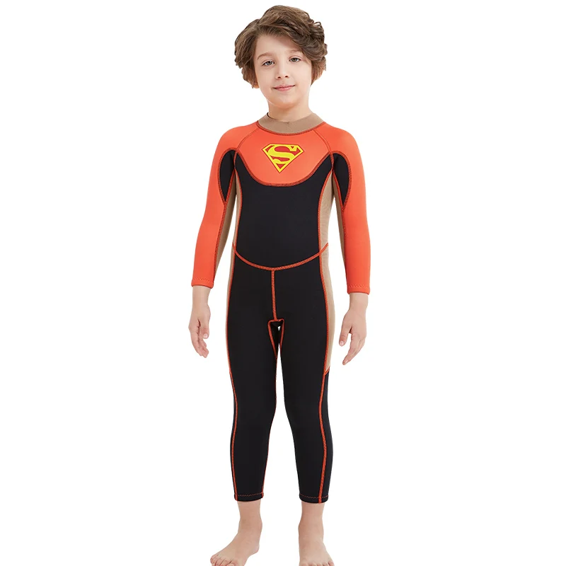 Детский слитный купальник с длинным рукавом для дайвинга 2 5 мм|neoprene diving|dive & saildiving
