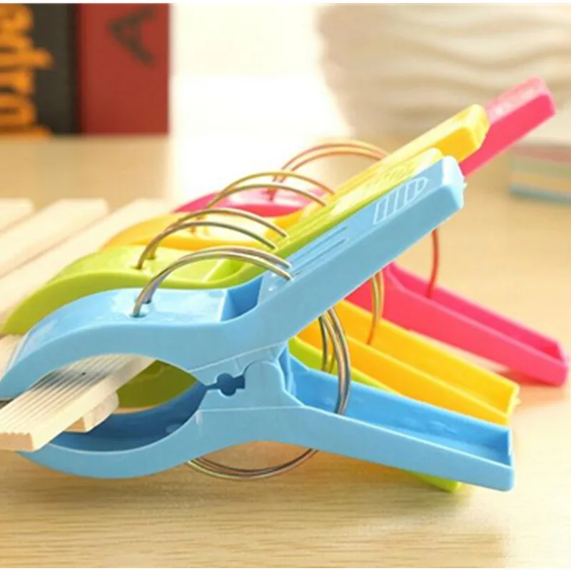 4 шт. пластиковые цветные вешалки для одежды пляжные полотенца зажим белья штифты