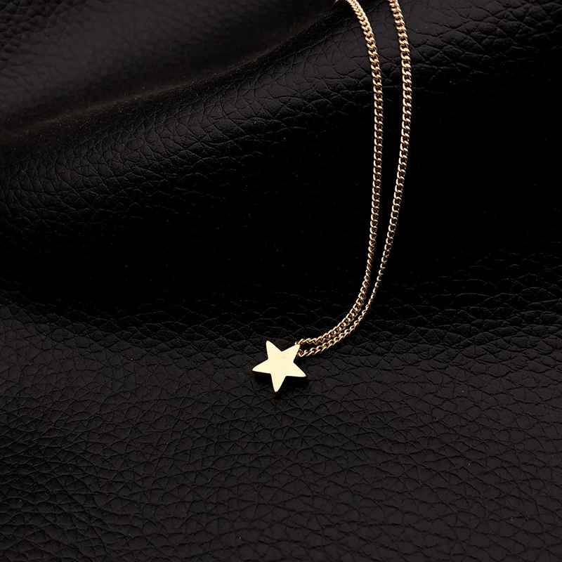 

Golden Color Women Necklace Fashion Tiny Star Pendant Necklace Wholesale