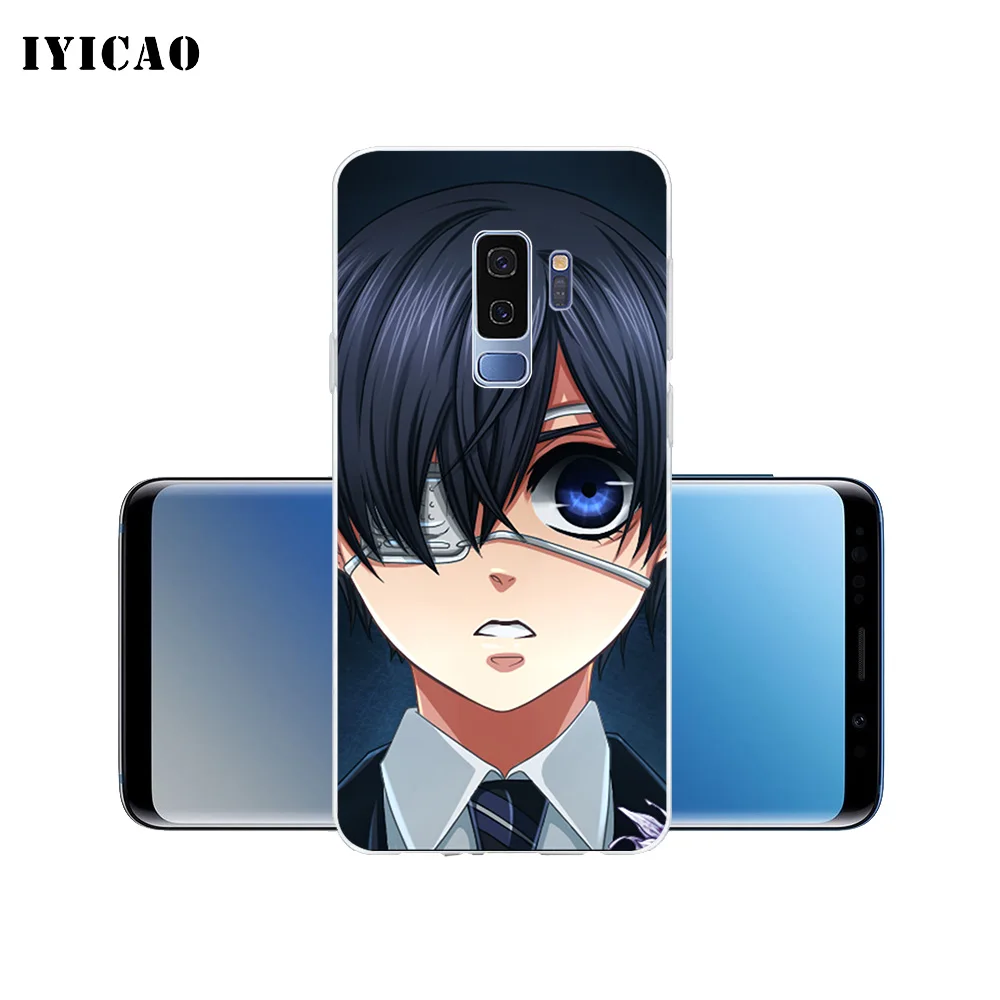 IYICAO Черный Дворецкий Ciel Мягкий силиконовый чехол для телефона Samsung Galaxy S10e S10 S9 S8 Plus