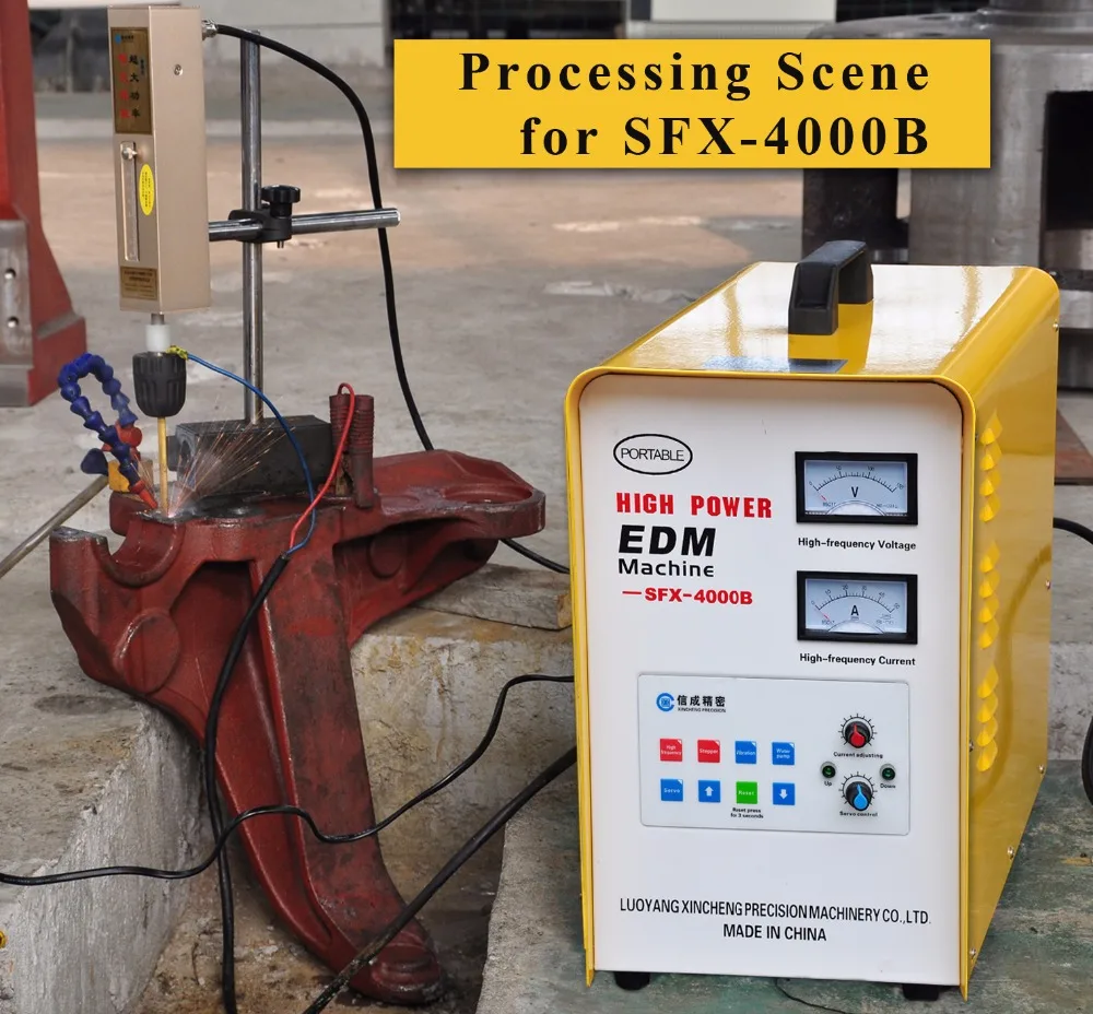 SFX-4000B Portable EDM Electrical Spark Erosion Machine Remove Broken Screw | Wire