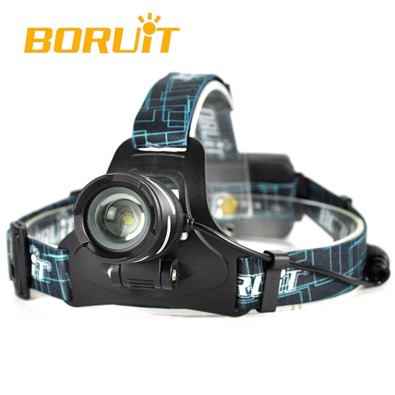 Налобный фонарь BORUiT B9 светодиодный XP G2 дюйма 3 режима перезаряжаемый SOS свисток