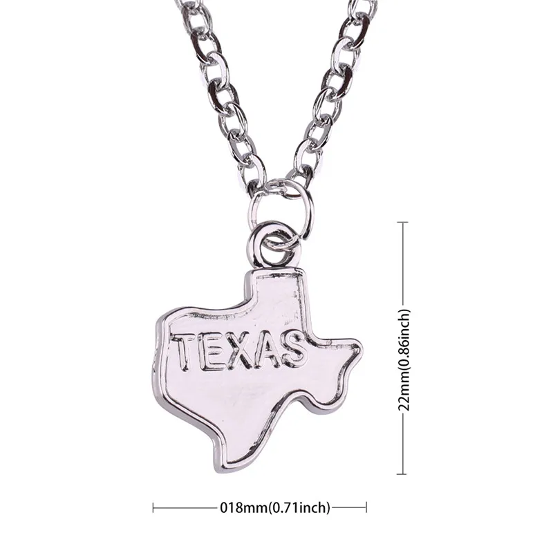Ожерелье с подвеской карта Техаса для мужчин и женщин|map necklace|pendant necklacenecklace for men |