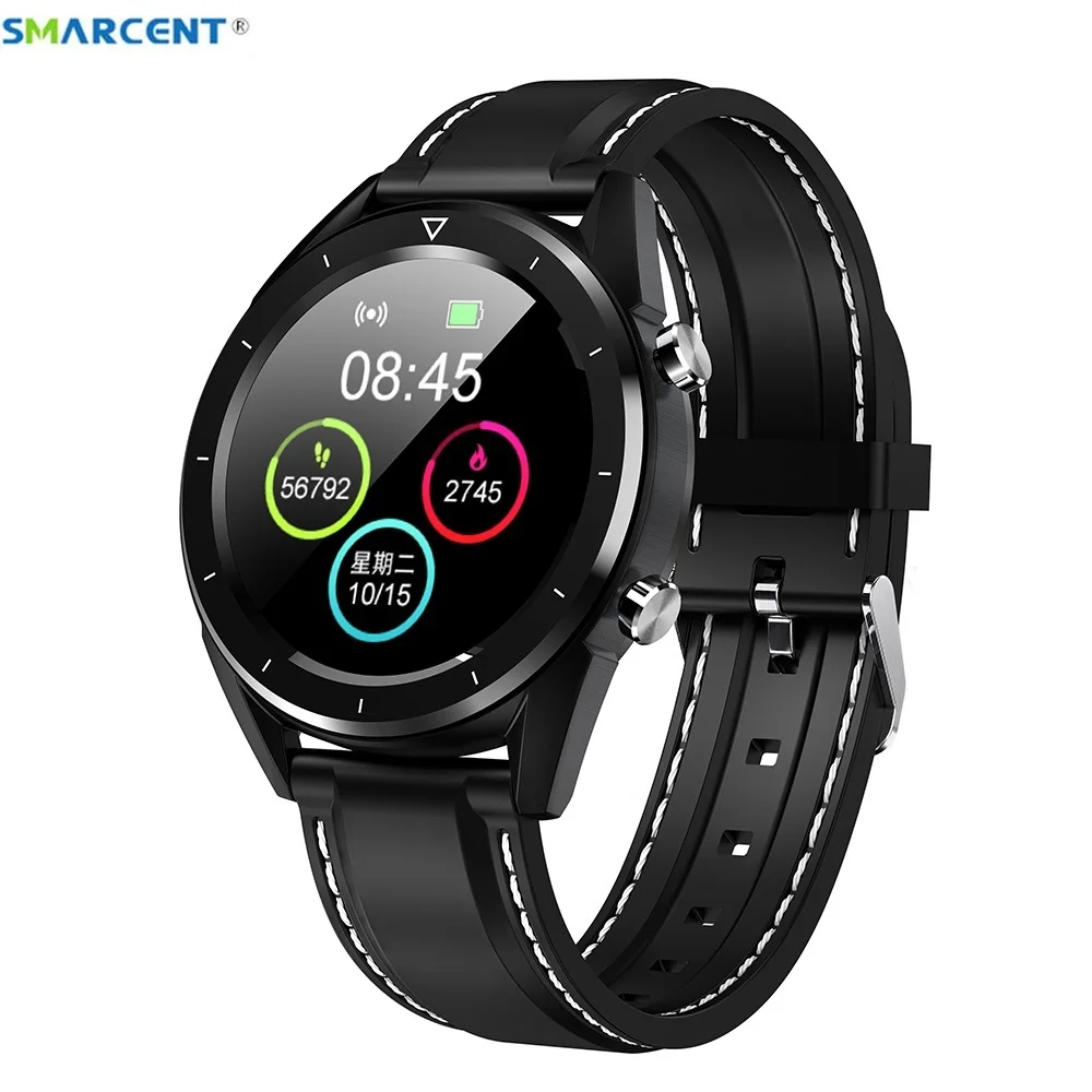 Смарт-часы Smarcent T28 ECG + PPG водонепроницаемые с поддержкой 11 языков и Пульсометром |