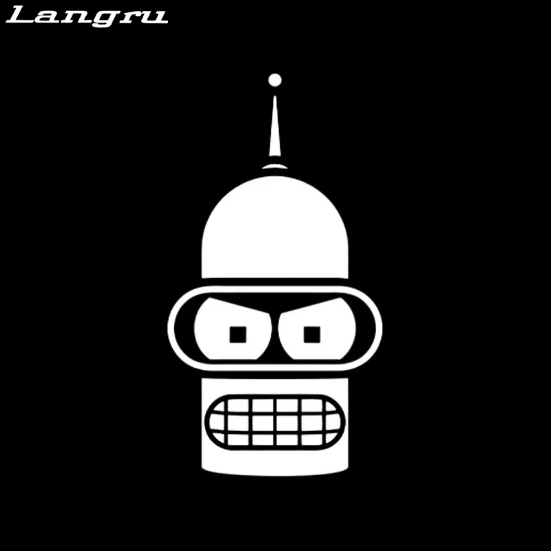 Langru новый дизайн изгибающаяся лицевая мультяшная модная наклейка для стайлинга