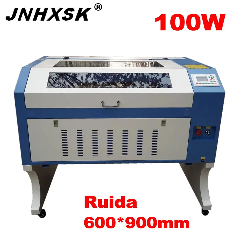 JNHXSK 100 Вт система Ruida лазерная машина для обрезки и резки TS6090 CO2 лазерный резак сделай сам акриловая древесина
