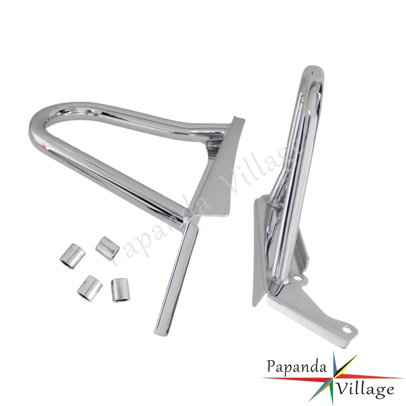 Хромированная защита двигателя для мотоцикла на автомагистрали аварийный