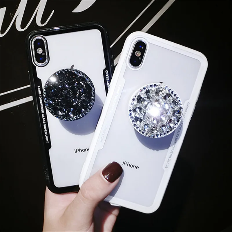 Модный чехол со стразами для телефона Huawei P30 P20 Pro Lite Y6 Y9 Y7 Prime 2018 P Smart + 2019 Enjoy 8 Plus 8E 7C