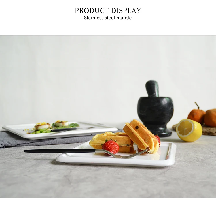 Fashion Pure Shop Ceramic Tableware Square Abalone Fish Plate Western Dish Steak Spaghetti New Kitchen Utensils | Дом и сад