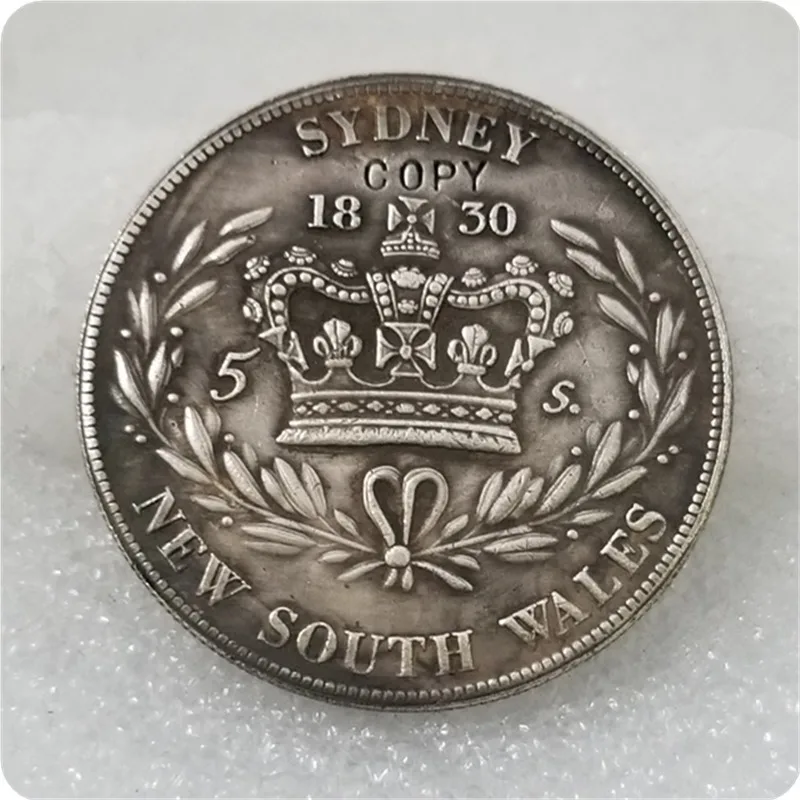 Копия копия австралийской монеты NSW 1830 Crown William IV монет бесплатная