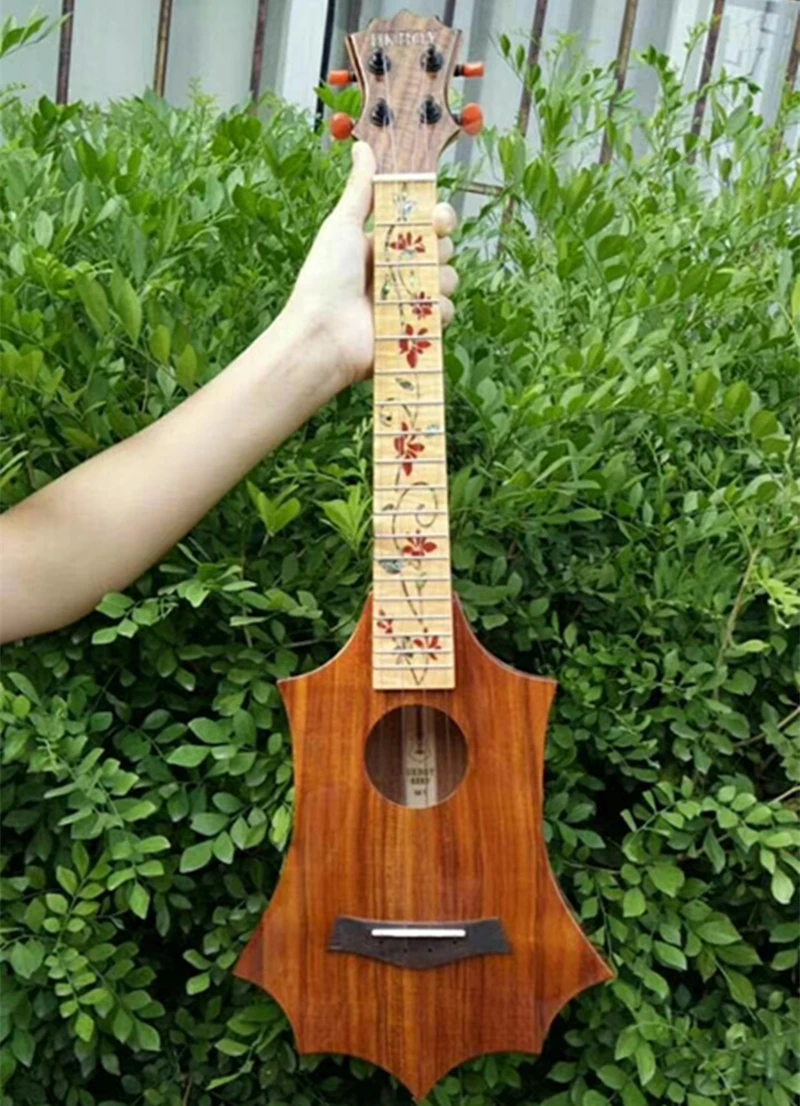 

High-grade Professional 26-inch Ukulele Tenor acacia all solid wood KOA guitar ukelele bovine bone nut imported strings bright