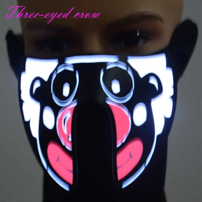 Новинка 2017 мигающая светодиодная маска V значит вендетта светящаяся лента