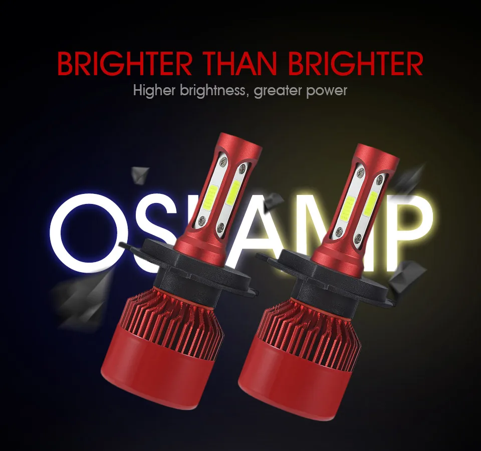 Oslamp H4 светодиодный головной светильник лампы H7 H11 H1 H3 9012 9005 9006 УДАРА авто фары 60 Вт 7000lm 6500 K/4300 K 9007 H13 светодиодный автомобильный светильник лампочка