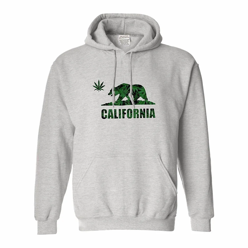 Калифорния травы Медведь свитер с капюшоном мужская Толстовка|men hoodie|hoodie sweatshirt