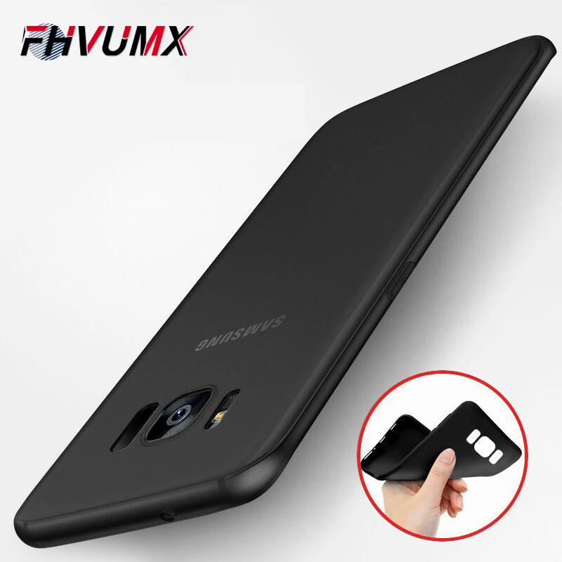 Fhvumx ультра тонкий Матовая силиконовая крышка чехол для samsung Galaxy A3 A5 A7 J3 J5 J7 A6 A8 S8 S9 плюс S7 край мягкий чехол s