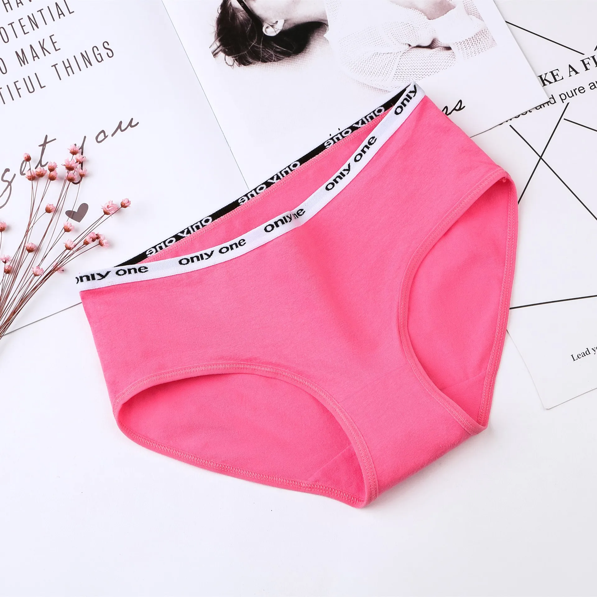 Rose Red2 Luonalex сексуальные трусики 14 цветов прозрачные сетчатые трусы для женщин черные бесшовные пикантные трусики размера плюс дамское нижнее белье 1 шт - Цвет: Rose Red2