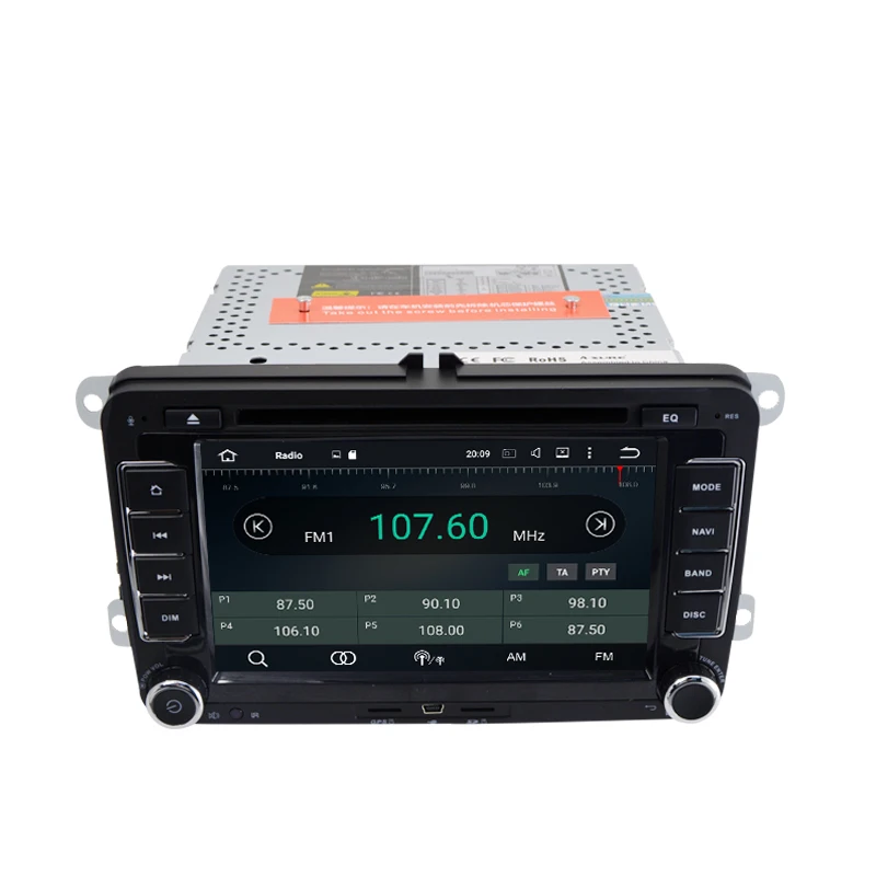 7 дюймов Android 9 0 2 Din Автомобильный dvd плеер для VW Golf Tiguan Skoda Fabia быстрая сиденья Leon