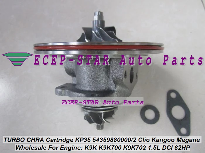 Турбокартридж CHRA KP35 54359700000 54359700002 Турбокомпрессор для NISSAN Almera Renault Clio Kangoo Megane K9K
