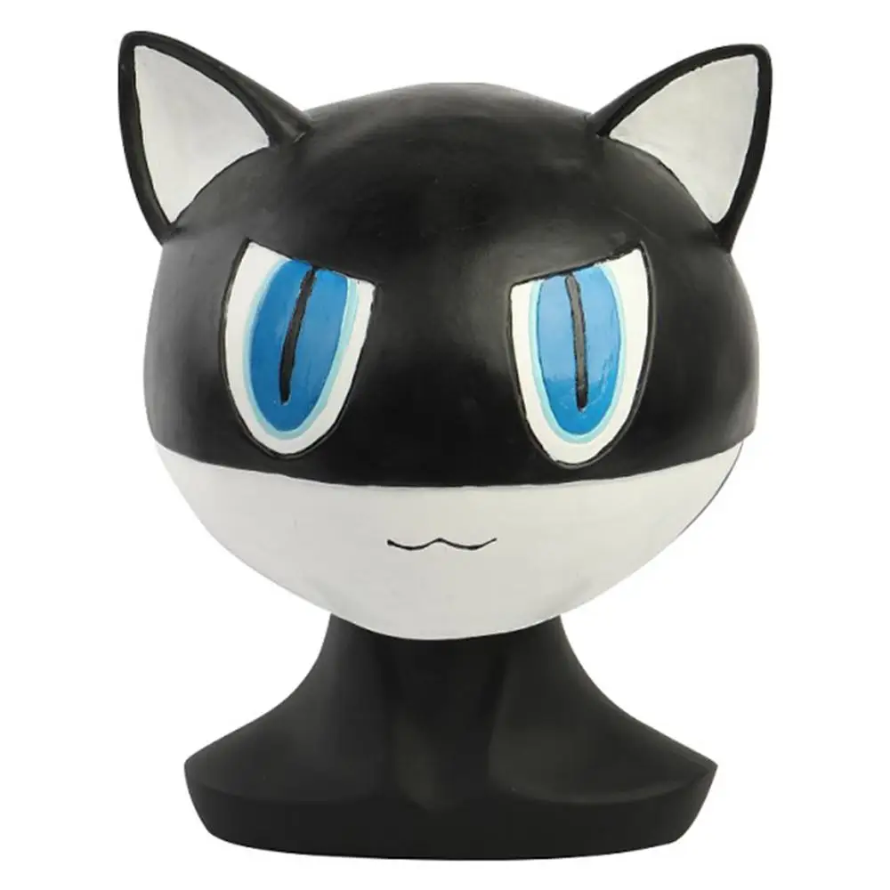 Маска Моргана для косплея Persona 5 латексный шлем черной кошки Моны голова на