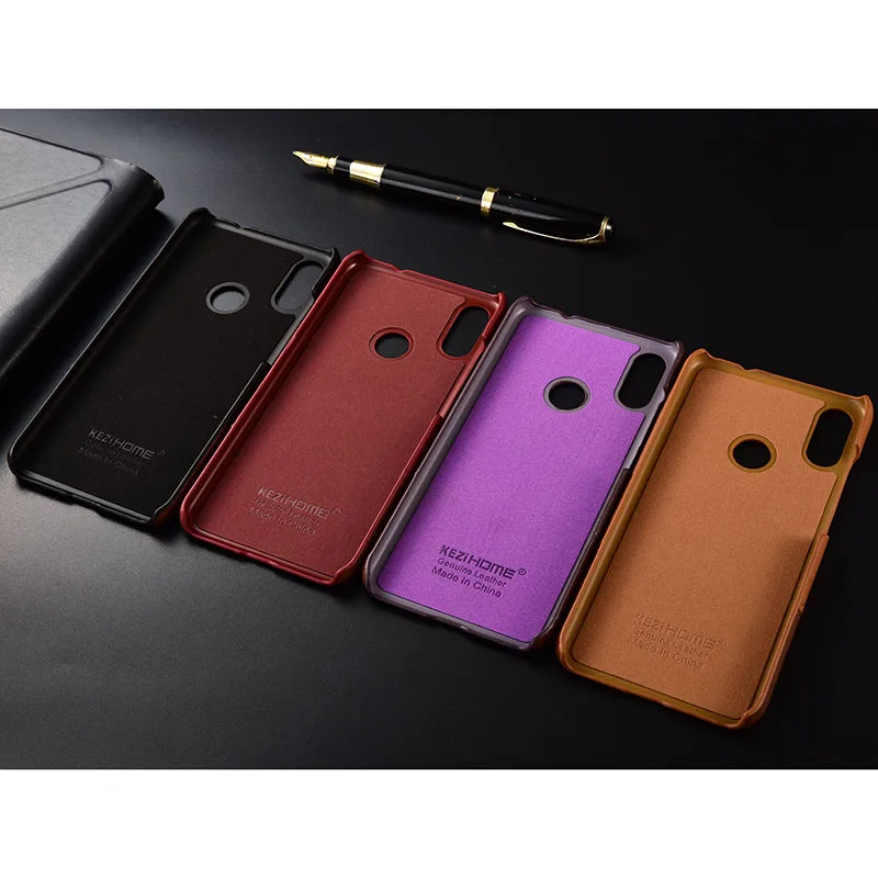 Чехол для Xiaomi Redmi Note 7 KEZiHOME, роскошный, хит цвета, натуральная кожа, твердая задняя крышка, Капа для Redmi Note7, чехол для телефона s
