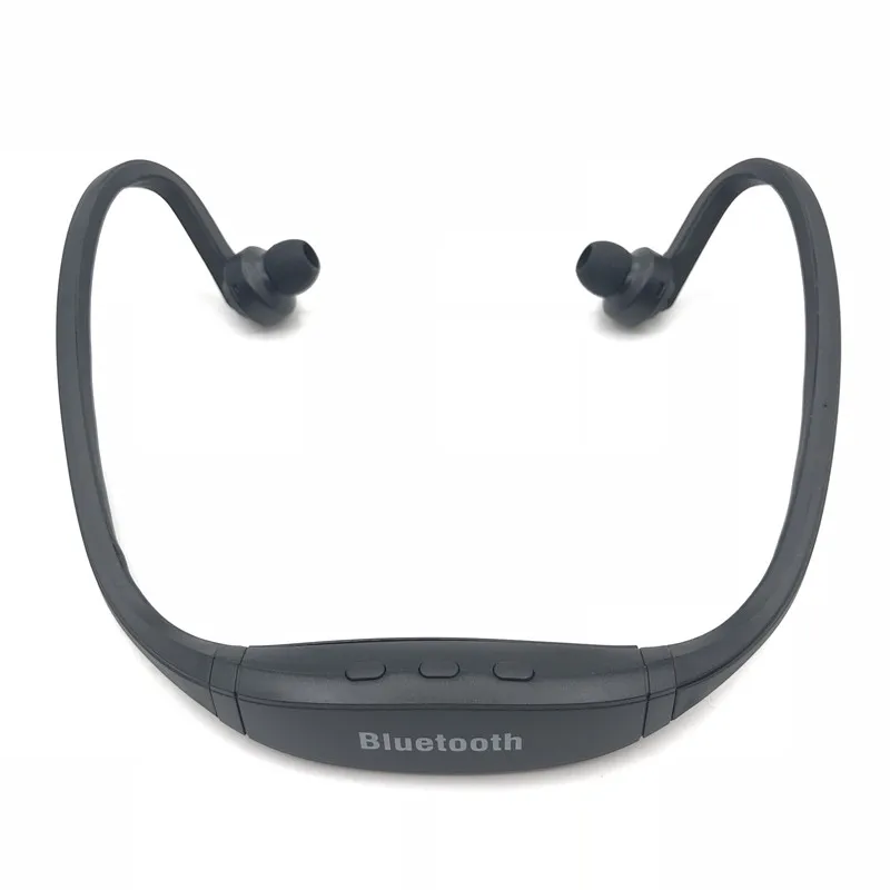 S9 наушники с шейным ремешком, беспроводные Bluetooth наушники со слотом для SD карты, стерео Музыкальная гарнитура Auriculares для Xiaomi Iphone 5 6s 7 - Цвет: Black Headphone
