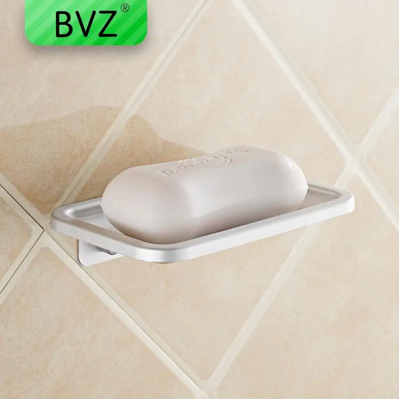 

BVZ Aluminum Fashion Soap box Wall Attachment Soap Dishes Bathroom Accessories bathroom organizer